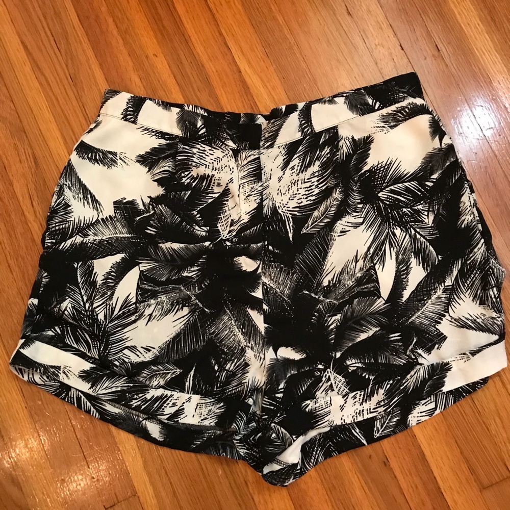 ☀️SOLD☀️ B/W Palm Springs Shorts